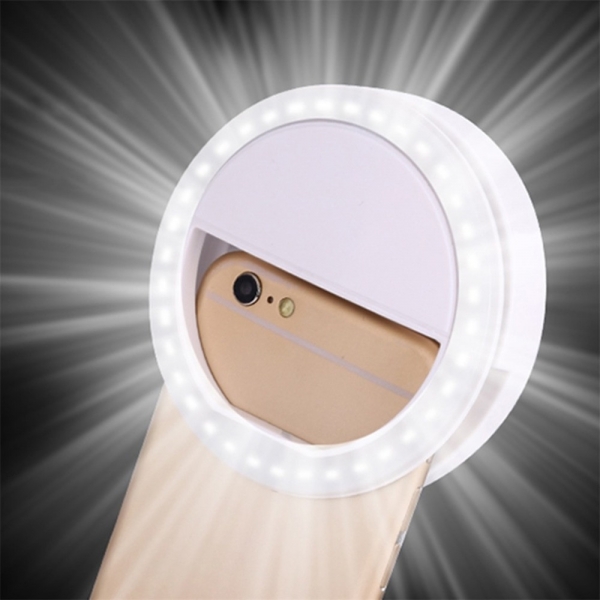 Универсальное селфи-кольцо, LED вспышка светодиодная для iPhone 8/7/6 Plus, Samsung
