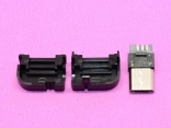 Micro USB разъем под прямым углом и пластиковая крышка