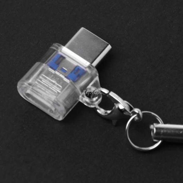 Переходник micro USB - USB Type-C с цепочкой