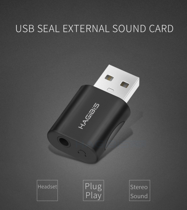USB внешняя звуковая карта 2 в 1 гарнитура/микрофон