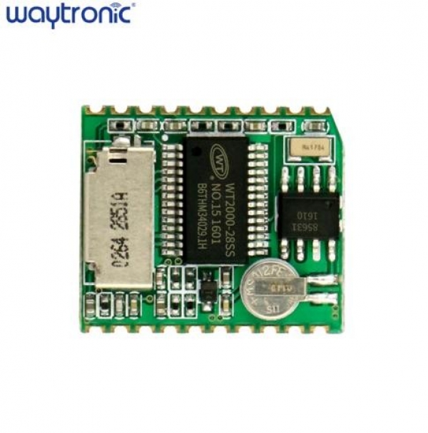 WT2000B04 модуль записи и воспроизведения MP3, голоса с микрофоном поддержка SD карты