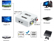 Мини RCA к HDMI конвертер 1080P