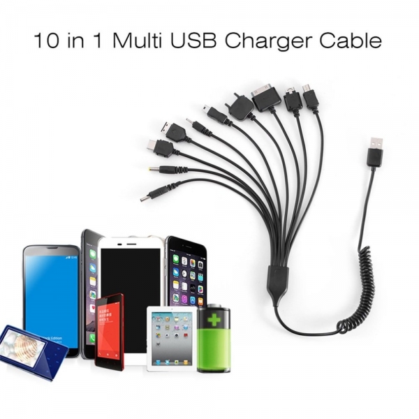 Универсальный USB кабель для зарядки телефонов 10 в 1