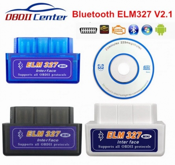 Адаптер ELM327 Bluetooth V2.1 OBD2 для Android/PC