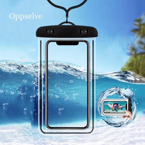 Водонепроницаемый прозрачный мобильный чехол для подводного использования (iPhone X Xs Max Xr 8 7, Samsung S9)