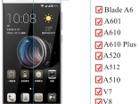 Закаленное стекло для ZTE Blade A6, A610, A510, A601, V7, V7 Lite, V8, A610 Plus, A520, A512