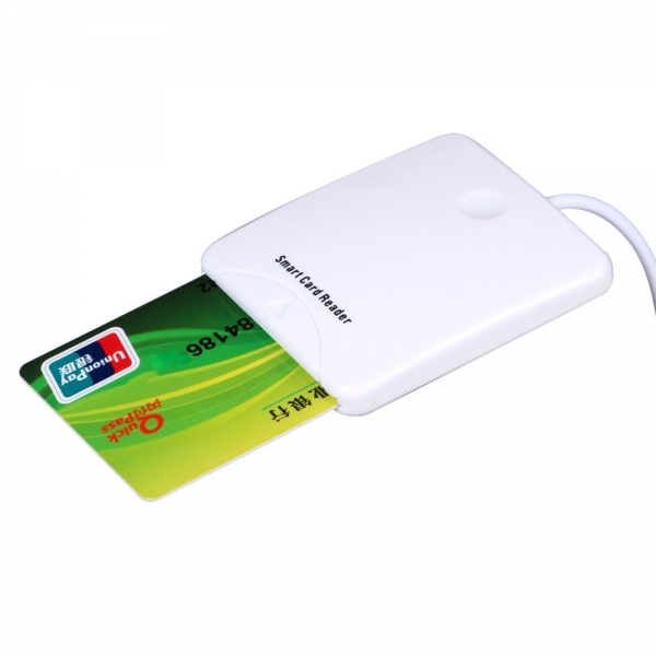 Портативный USB считыватель смарт-карт IC кредитных карт