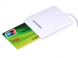 Портативный USB считыватель смарт-карт IC кредитных карт