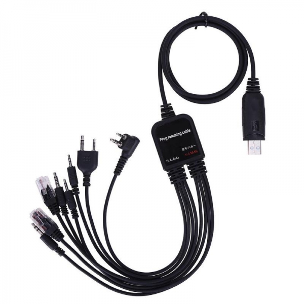 USB кабель для программирования радиостанции BaoFeng и других 8 в 1 c диском ПО