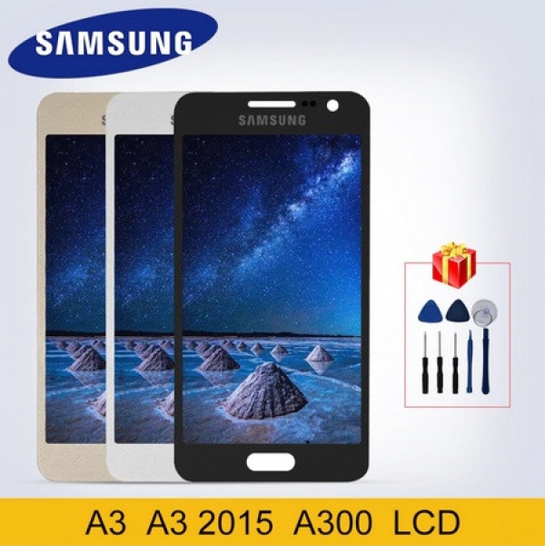 Дисплей в сборе с тачскрином для Samsung Galaxy A3 2015 A3000 A300F A300M A300H оригинальный