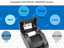 58MM USB POS thermal printer support multiple systems