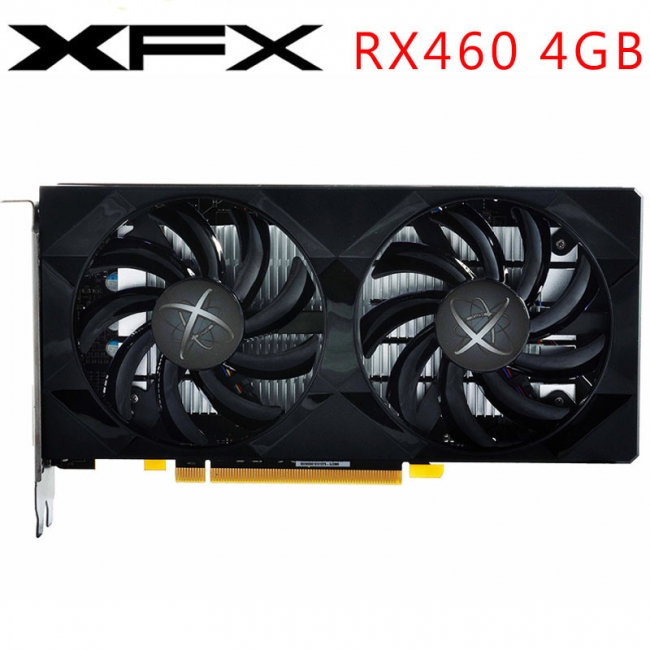 Видеокарта XFX AMD Radeon RX 460, RX-460P4DFG5, 4ГБ, GDDR5, 128 бит