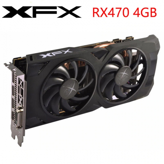 Видеокарта XFX AMD Radeon RX 470, RX-470P4LFB6, 4ГБ, GDDR5, 256 бит