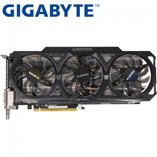 Видеокарта GIGABYTE GTX 760, GV-N760OC-2GD, 2ГБ, GDDR5, 256 бит