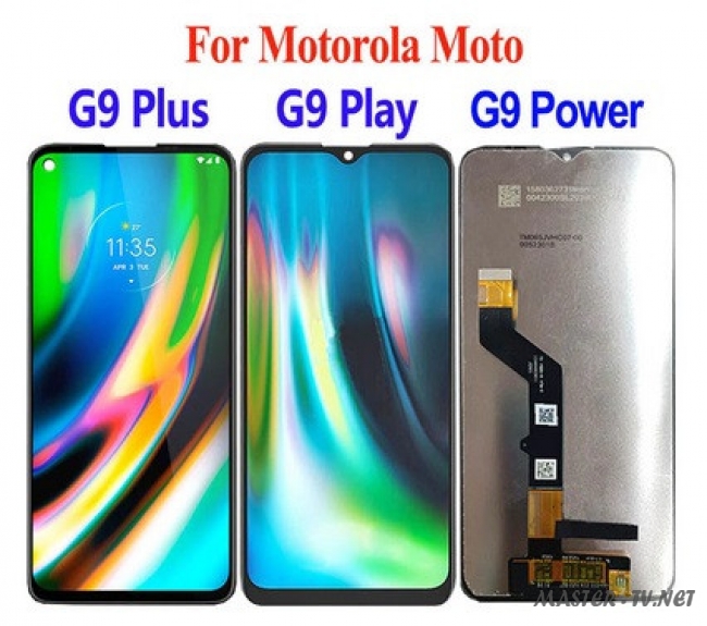 Дисплей в сборе с тачскрином для Motorola Moto G9 Plus / G9 Play / G9 Power (оригинальный)