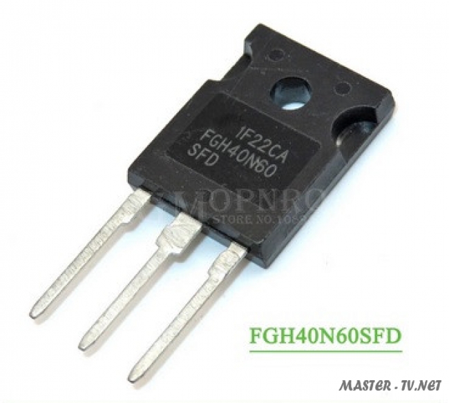 FGH40N60SFDT Транзистор IGBT 600В 40А TO-247 5 шт.