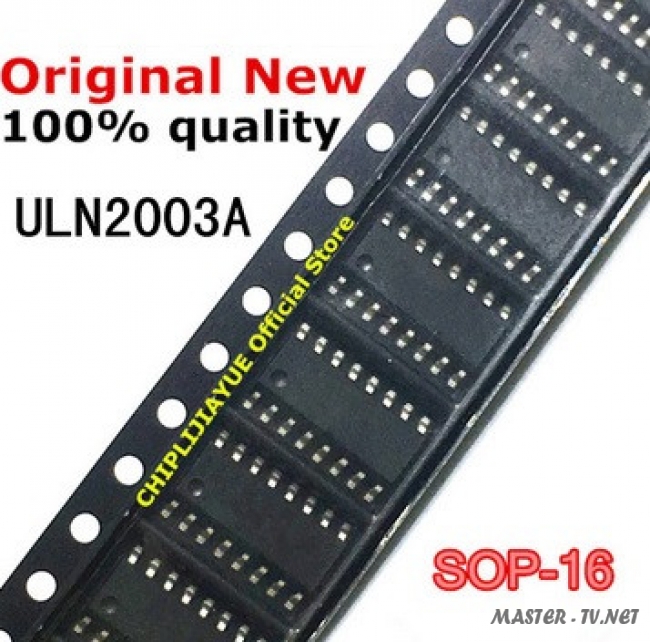 ULN2003A Матрица из семи транзисторов Дарлингтона 500мА SOP-16 10 шт.